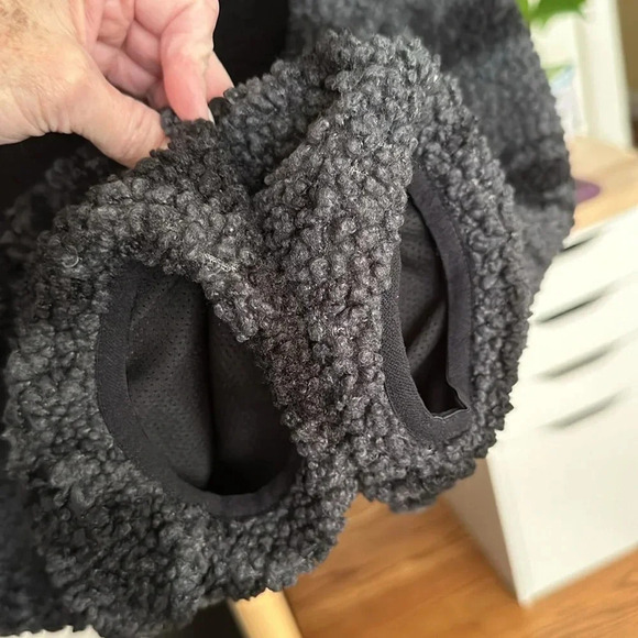 REEBOK Sherpa Fleece Oversized Sweatshirt Quarter Zip Outdoor Wear Size 2X - Picture 6 of 16